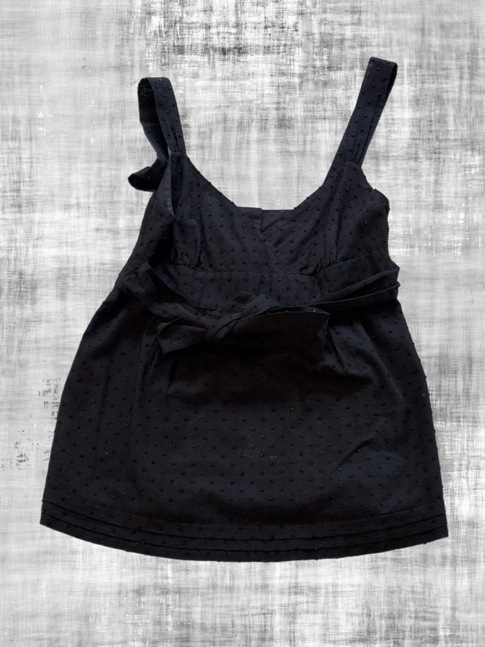 J.Crew Girls Black Swiss Dot Sleeveless Cotton Blouse Size 2P